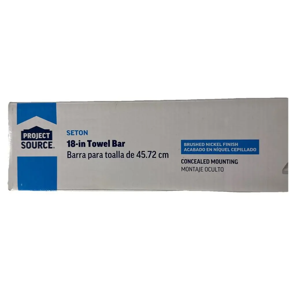 Project Source 18” Towel Bar Brushed Nickel Finish